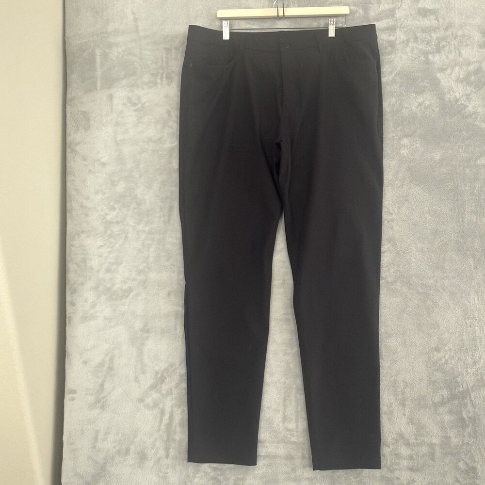 Lululemon ABC Classic Fit Trouser Mens 40x35 Black LM5AQTT